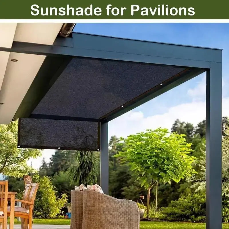 10×13 FT 90% Blackout UV-Resistant Shade Cloth with Reinforced Grommets for Patio, Garden & Pergola