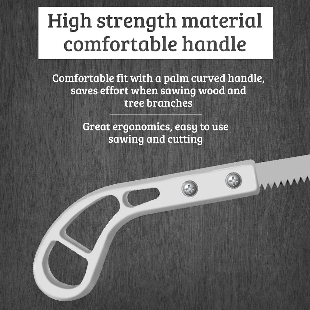 Portable Fine-Tooth Hand Saw, Multi-Use Small Saw for Camping, Gardening, Pruning Wood and Bamboo