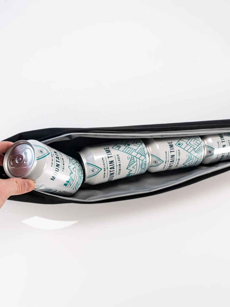 Pins & Aces 7-Can Insulated Golf Bag Cooler Sleeve – Black