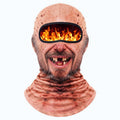 Funny Realistic 3D Printed Ski Mask - Full Face Winter Balaclava for Elderly, Festive & Party Masks Accessory