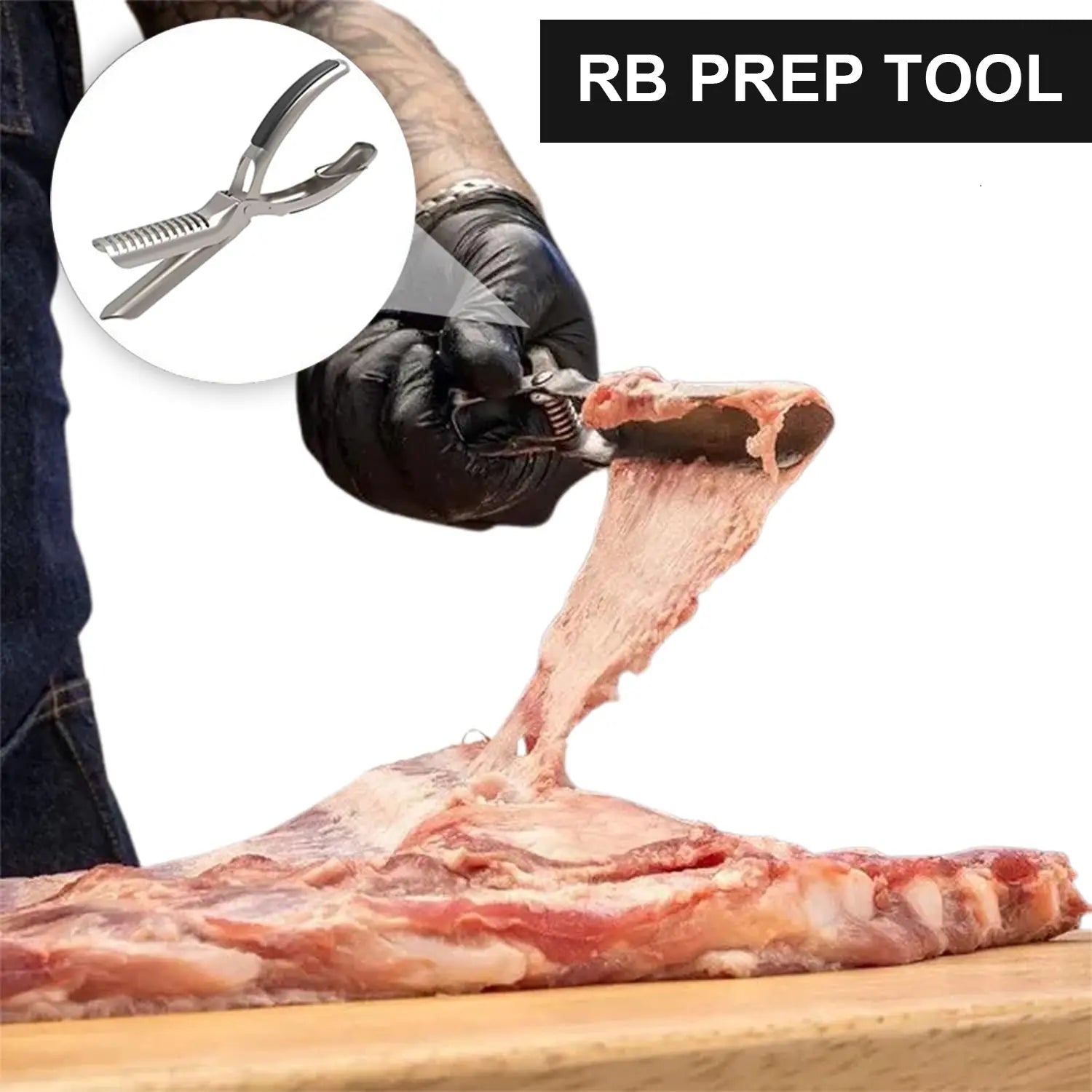 Stainless Steel BBQ Rib Membrane Remover