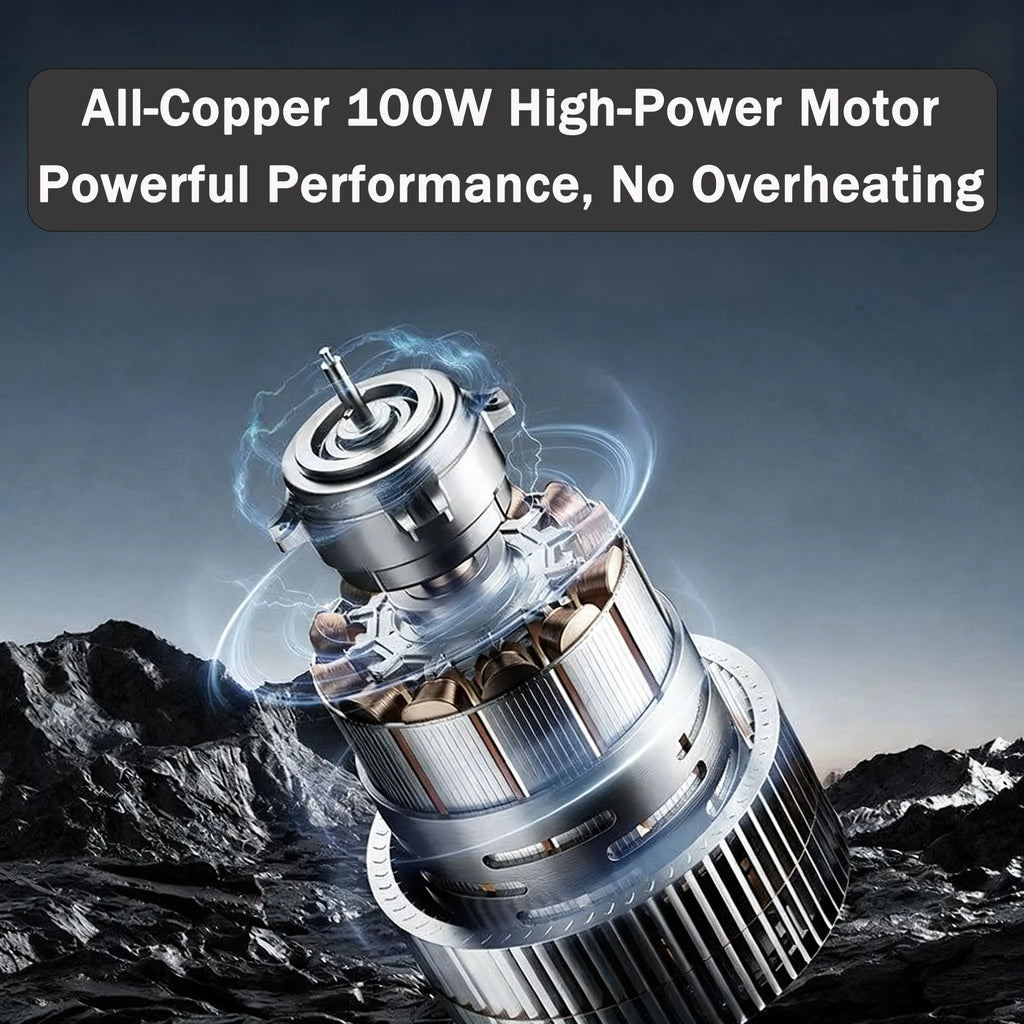 100W Mini Bench Grinder with Dual Wheels – 12 Speeds, 3,000–6,000 RPM