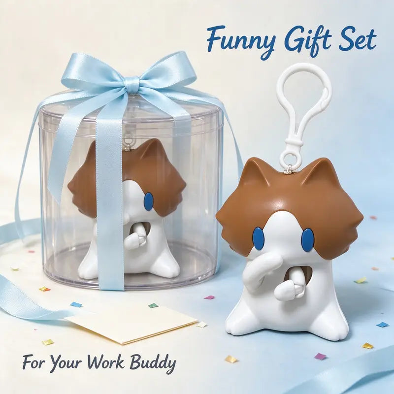 Interactive Kitten Pendant, Bag Charm Gift Package with Decorative Accessories for Luggage & Bag Accessories Collection