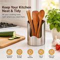 Thickened Stainless Steel Utensil Organizer, Rust Resistant Easy to Clean Multi-purpose Storage Holder for Kitchen Countertop