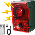 Solar Motion Sensor Wildlife Deterrent Alarm with Barking & Gunshot Sounds