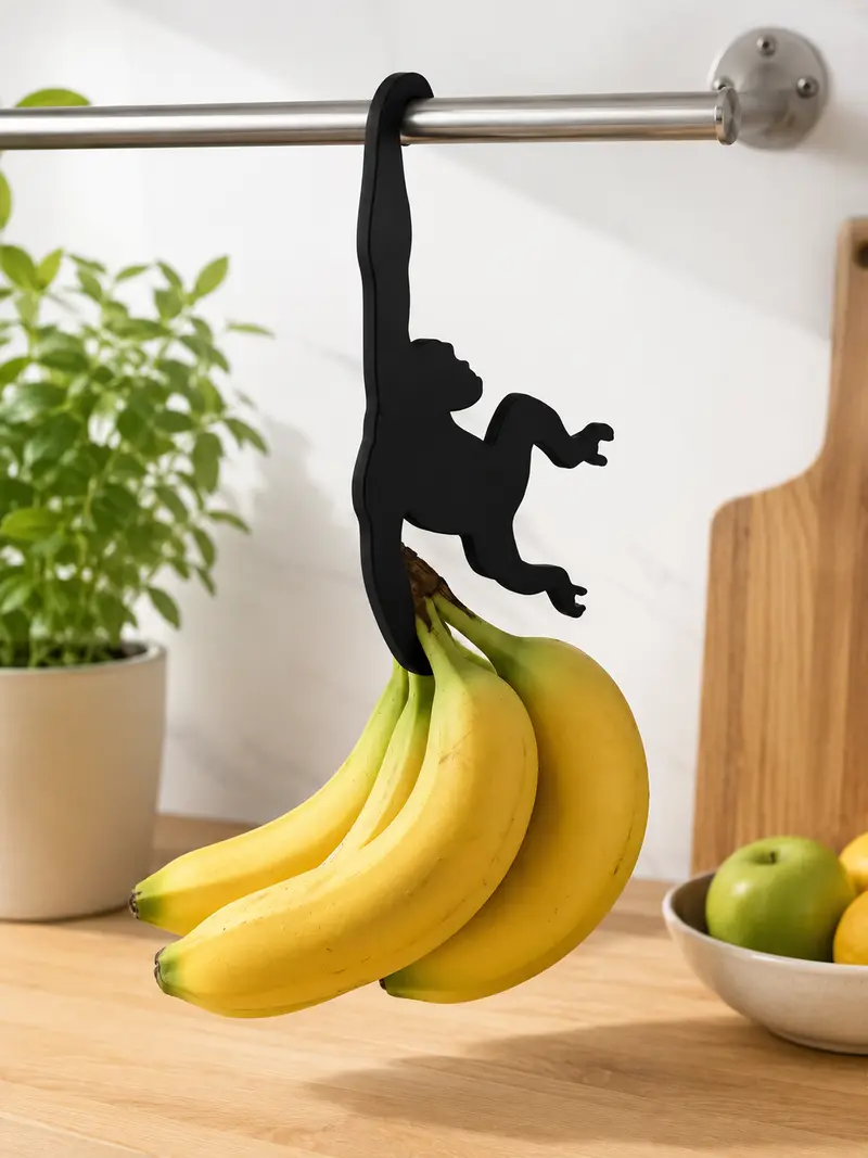 Monkey Hanger (Pack of 3) | Banana Holder & Multipurpose Hanging Hooks