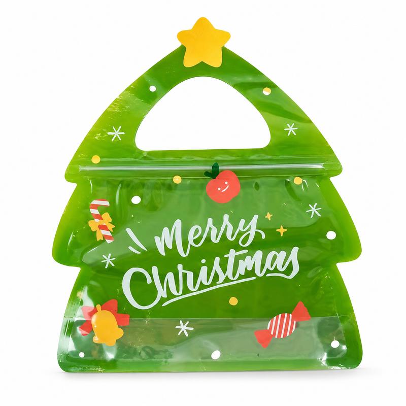 15/30-Pack Christmas Tree Resealable Candy & Treat Bags