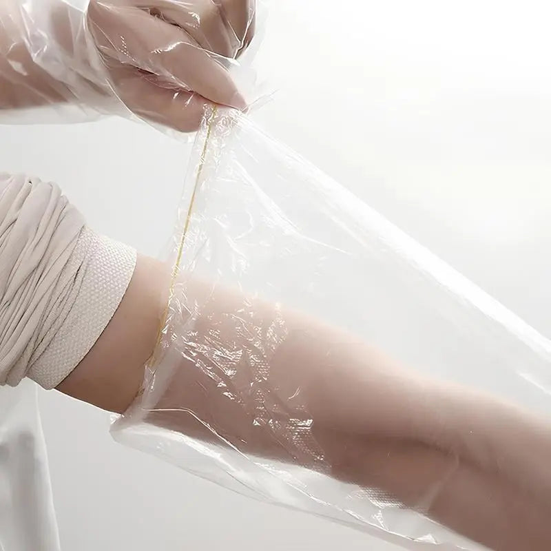 Disposable 23.6-Inch Long-Arm Cleaning Gloves with Elastic Cuffs