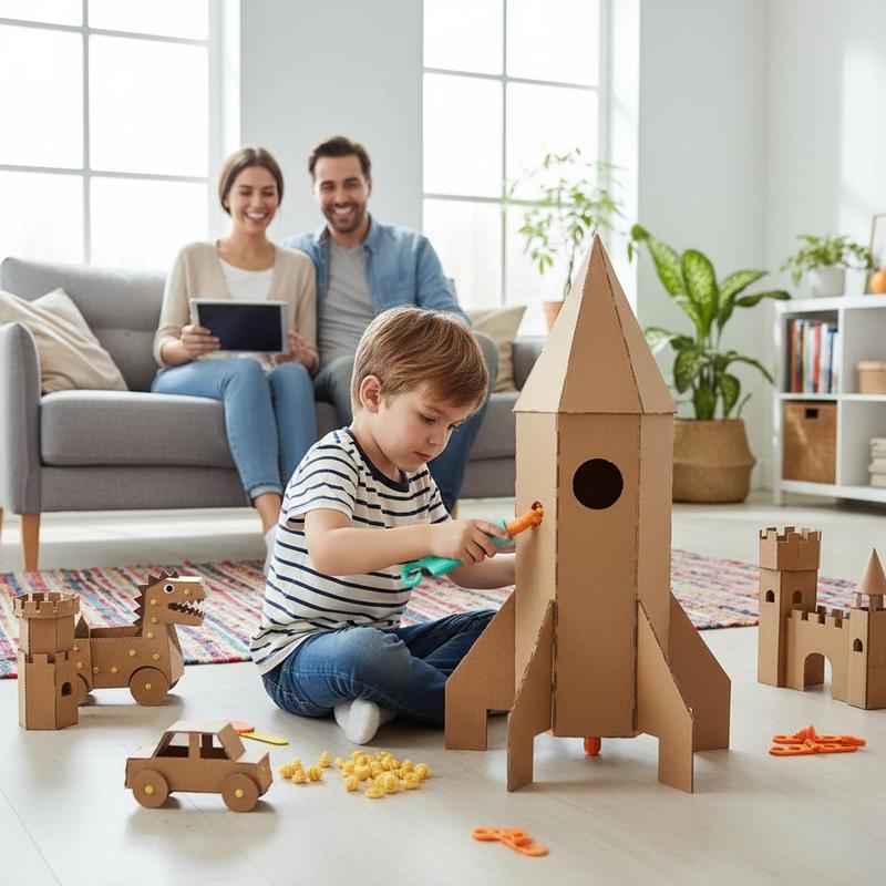 Kids’ Cardboard Construction & STEM Craft Tool Kit