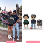 Personalized Couple Building Block Figure