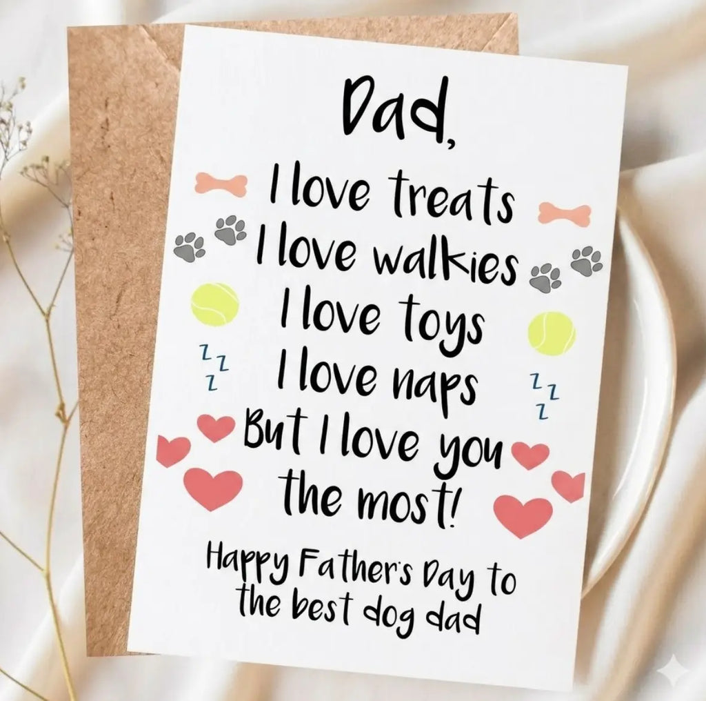 Funny Father's Day Card, Gift from Daughter Son, Fathers Day Gift Card, Gift For Him, Card For Daddy, Papa Presents