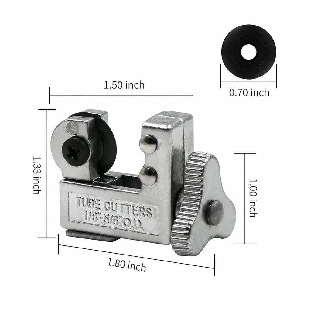 1/8–5/8 in Mini Tube Cutter for Metal & Plastic Pipes