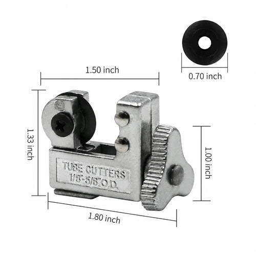 1/8–5/8 in Mini Tube Cutter for Metal & Plastic Pipes