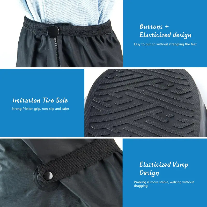 2XL Reusable Waterproof Non-Slip Boot Covers – 13.39 in