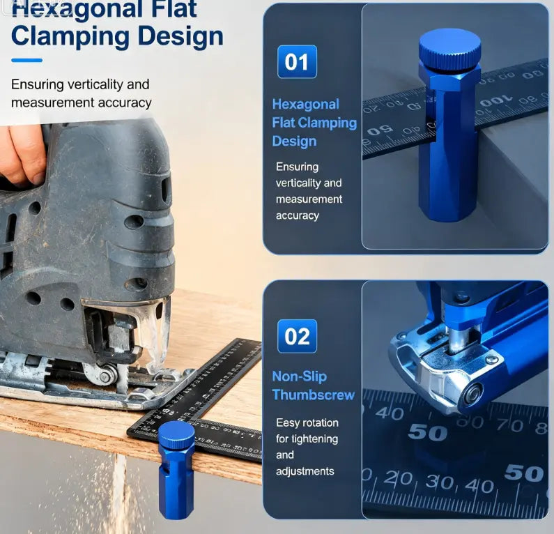 Framing Square Stair Gauges with Storage Holder