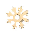Viral 18-in-1 Snowflake Multi-tool Stainless Steel Portable Wrench All-in-One Screwdriver & Bottle Opener Must-Have Survival Gadget for Outdoor Activities
