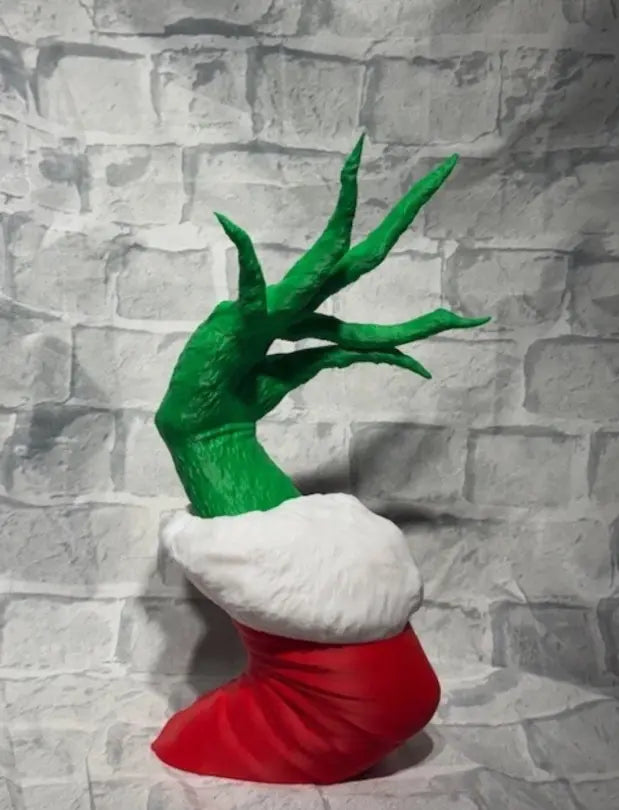 Mischievous Green Hand Christmas Ornament Hanger