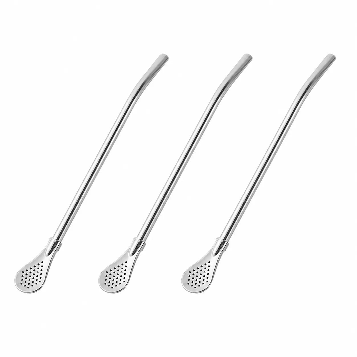 2-in-1 Stainless Steel Straw & Spoon with Filter, Reusable Metal Straw for Coffee, Milk Tea, Juice & Smoothies