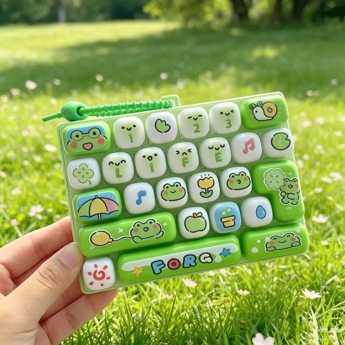 26-Key Mini Fidget Keyboard Keychain Sensory Toy