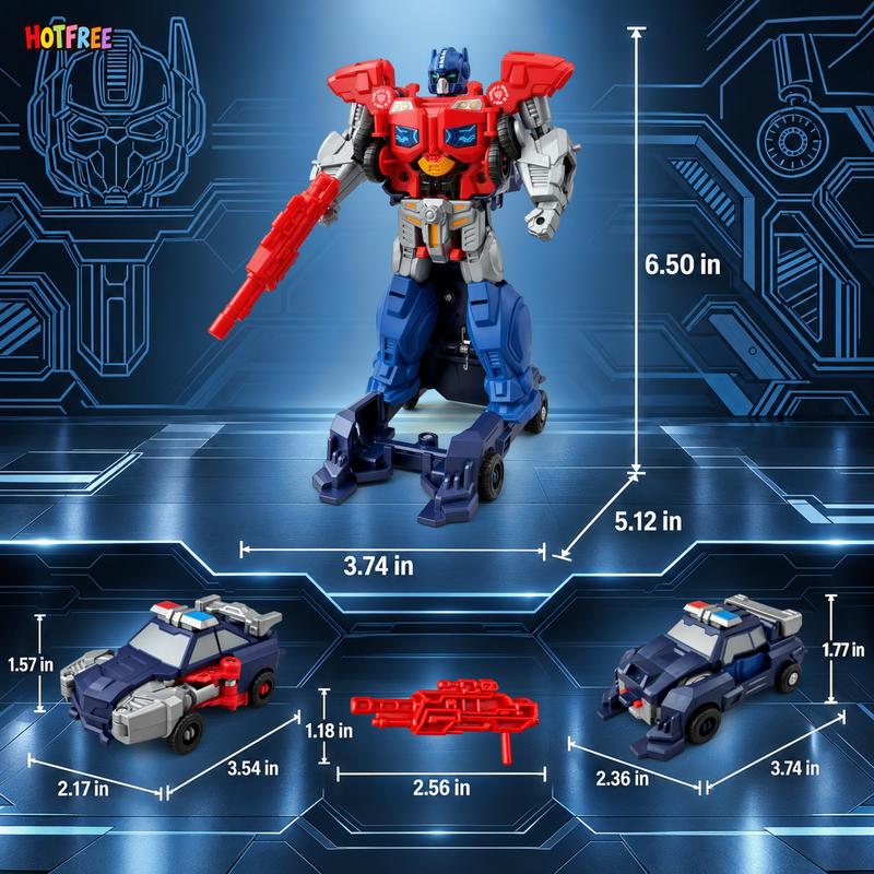 Hotfree 2-in-1 Collision-Transforming Magnetic Car Robot Toy