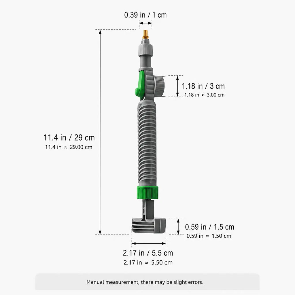 1 Count Manual Pressure Sprayer Nozzle, Adjustable Mist and Jet Mode Anti-slip Handle for Household and Garden Plant Watering