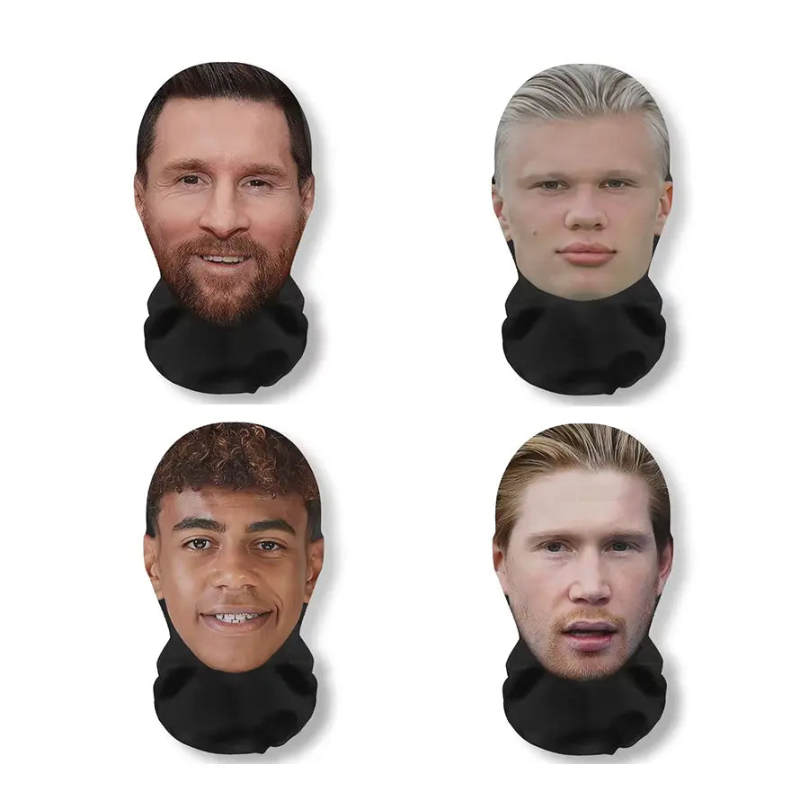 Breathable Full-Face Elastic Mesh Mask, Funny Stretch Face Cover for Motorcycle Rides, Stadiums & Parties