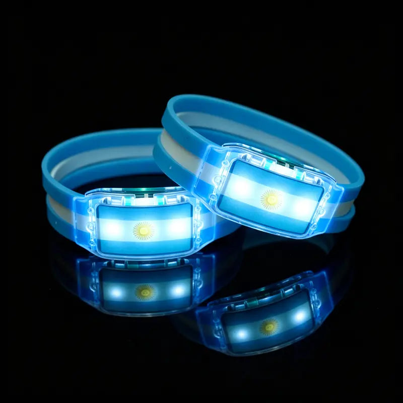 USA Flag LED Light-Up Bracelets