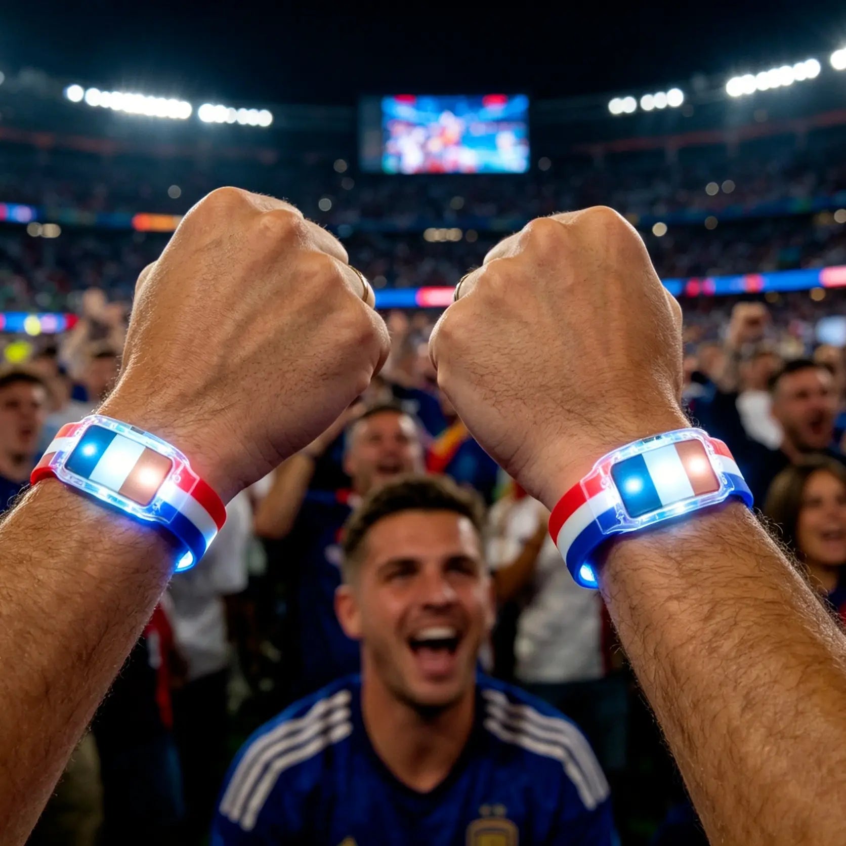 USA Flag LED Light-Up Bracelets