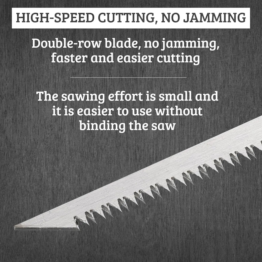 Portable Fine-Tooth Hand Saw, Multi-Use Small Saw for Camping, Gardening, Pruning Wood and Bamboo