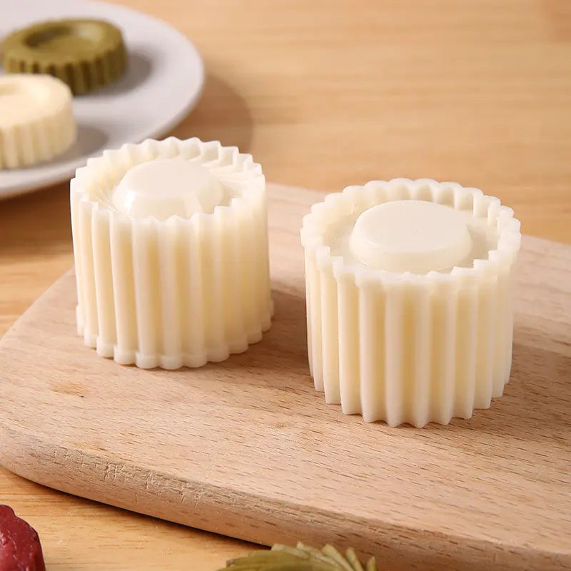 Sunflower Hand-Press Mooncake Mold Set, Reusable Embossing Tool for Cookies, Pastries & Mung Bean Cakes