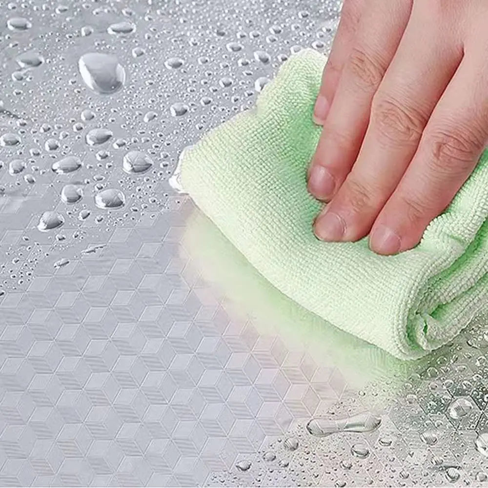 Peel and Stick Wallpaper, Waterproof Contact Paper for Kitchen Countertops Cabinets, Self-Adhesive Removable Aluminum Foil Sticker, Oil Proof Heat Resistant, Easy Clean (40cm*3m)