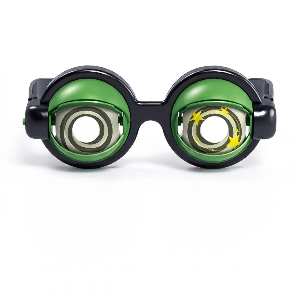 Kinetic Crazy Eyes Glasses, Novelty Eyewear for Costume Party Decoration