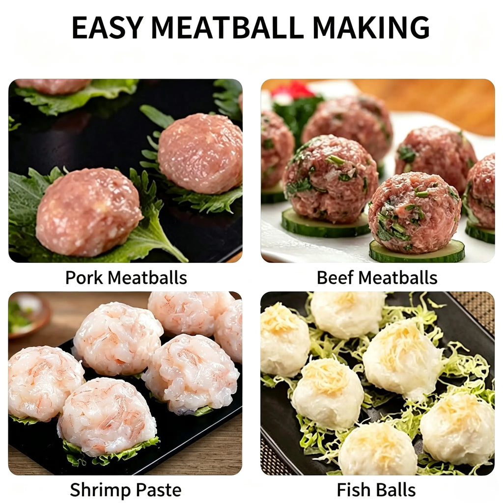 Upgrade 6/12 Ball Manual Meatball Maker Tool, Stainless Steel Meatball Making Mold, Home Cooking Tools for Kitchen