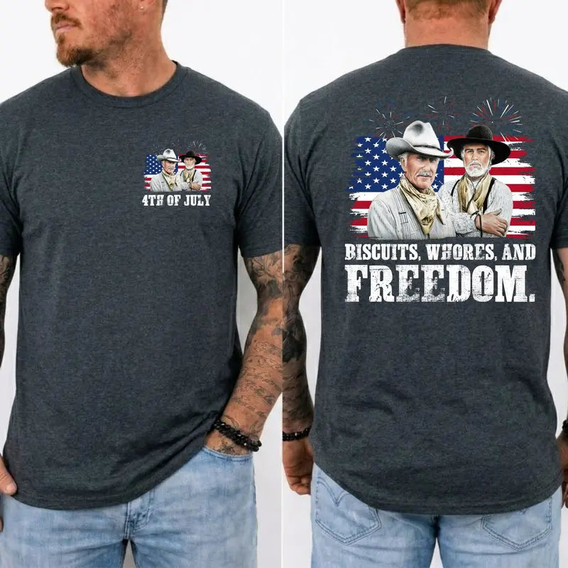 Lonesome Dove Western Movie T-Shirt - Funny 4th of July Independence Day Graphic Tee