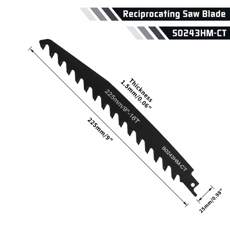12-Inch Masonry Reciprocating Saw Blade for Brick, Concrete & Fiber Cement