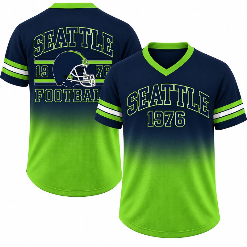 Unisex Game Day Gradient V-Neck Mesh Jersey