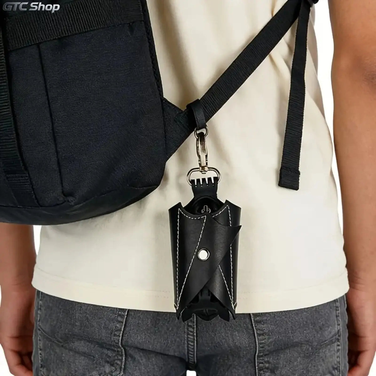 Gothic Bat-Shaped Crossbody Bag with Detachable Strap