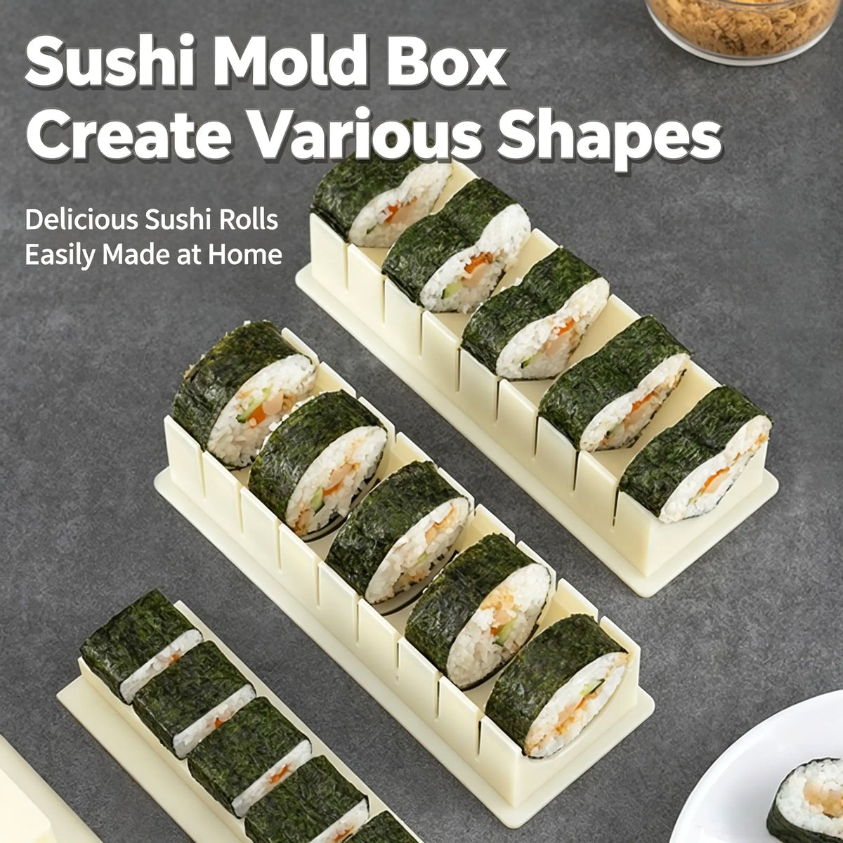 Sushi Mold Set with Cutting Guides