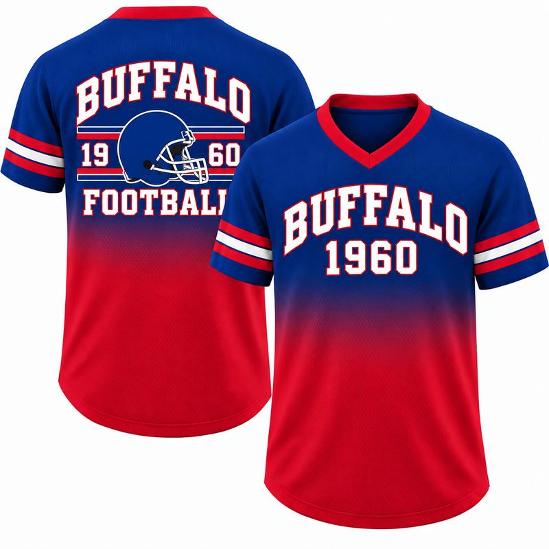 Unisex Game Day Gradient V-Neck Mesh Jersey