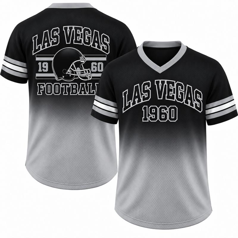 Unisex Game Day Gradient V-Neck Mesh Jersey