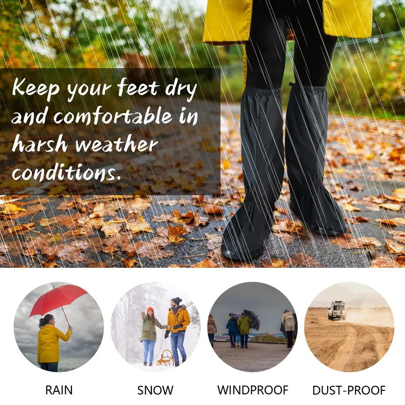 2XL Reusable Waterproof Non-Slip Boot Covers – 13.39 in