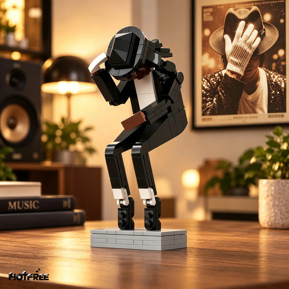Michael Jackson Dance Pose Building Block Figure