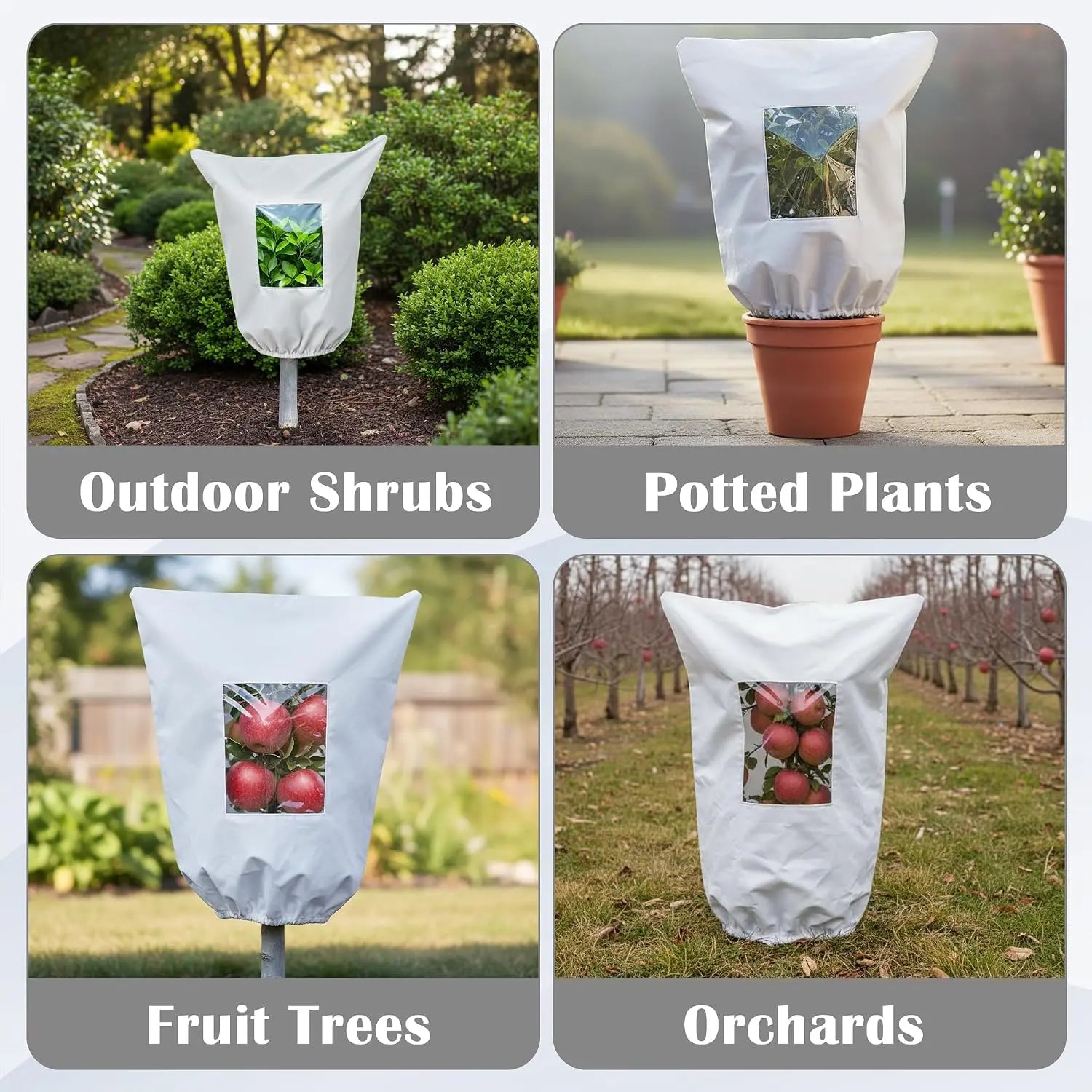 Plant Frost Cover with Viewing Window