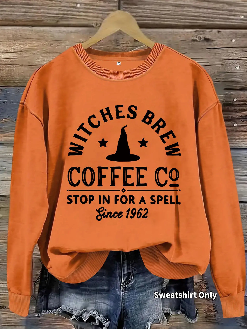 Halloween Print Lightweight Sweatshirt, Fall & Winter Women's Casual Long Sleeve Round Neck Pullover, Loose-Fitting Knit Top