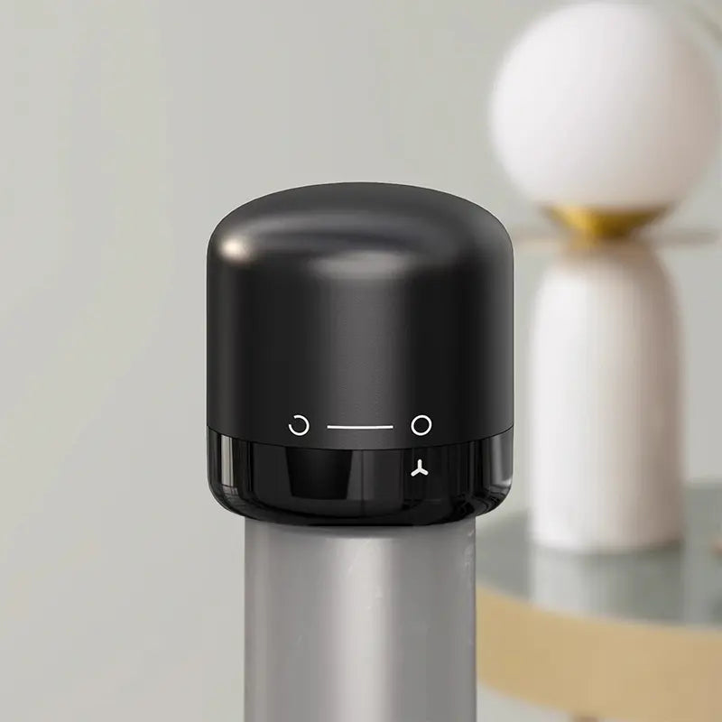 Reusable Vacuum Wine Stopper with Built-In Pump, Leak-Resistant Bottle Sealer for Wine & Champagne