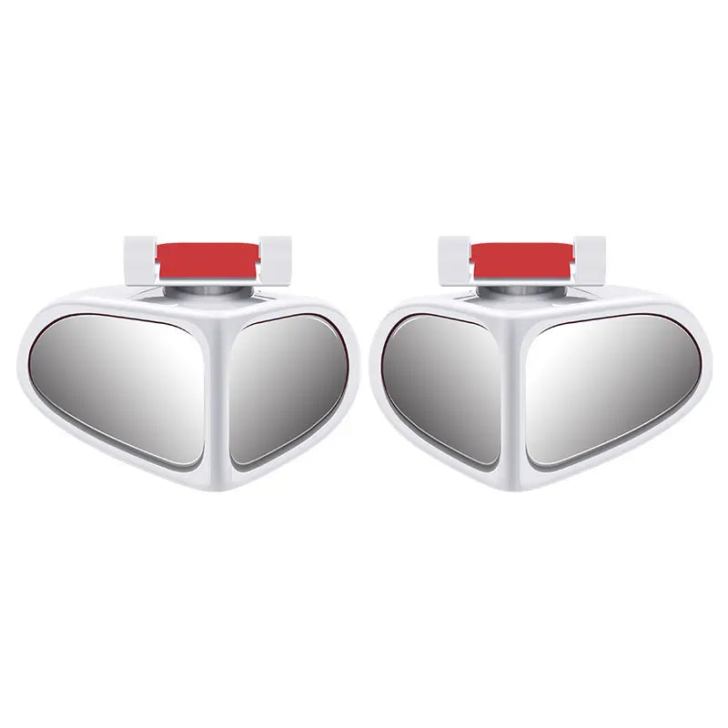 360° Rotatable Dual-Lens Blind Spot Mirror, Clip-On Rearview Auxiliary Mirror for Parking & Reversing