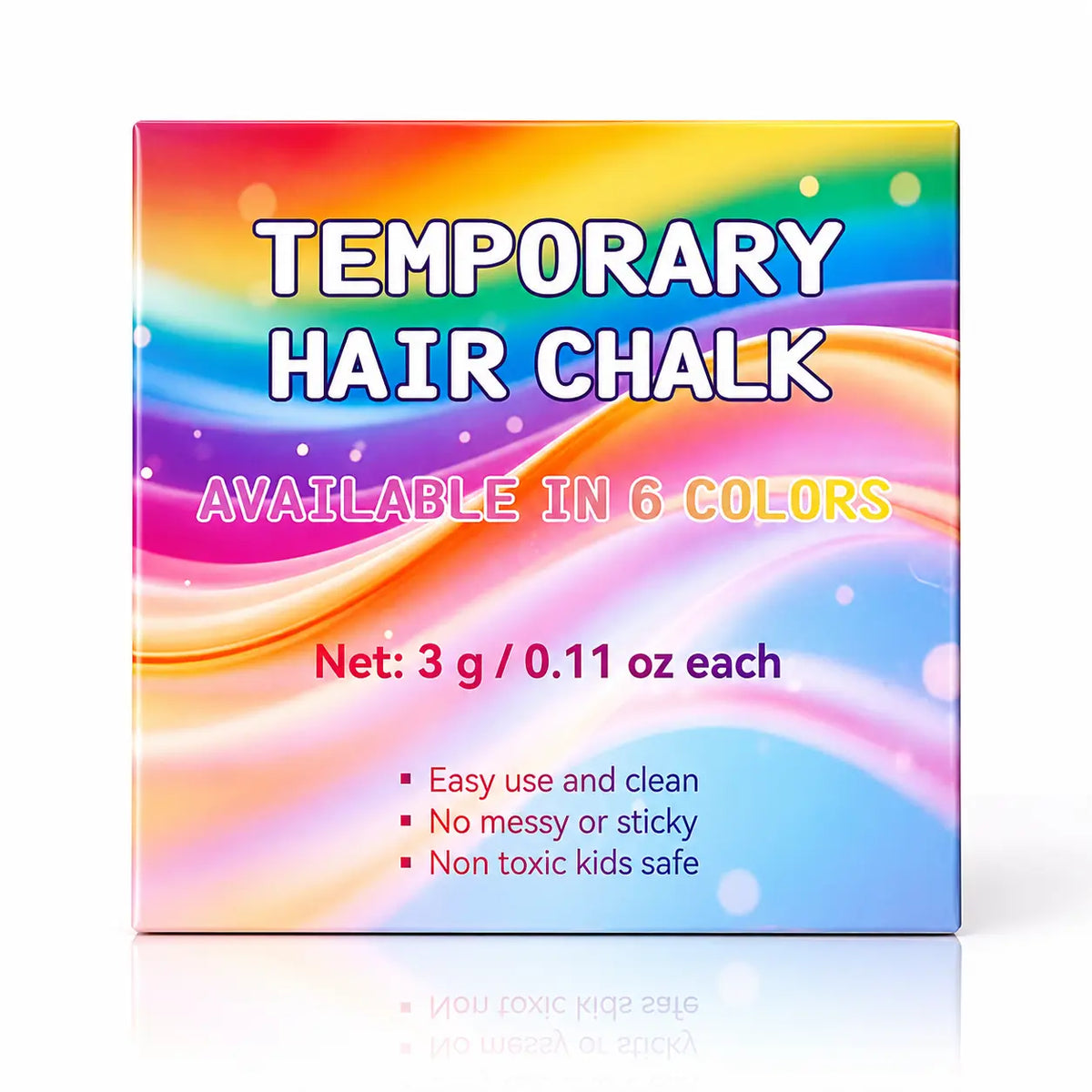 Washable Temporary Hair Chalk Set - Portable, Non-toxic Hair Color Powder for Sports Events, Festivals, Cosplay campingessentials