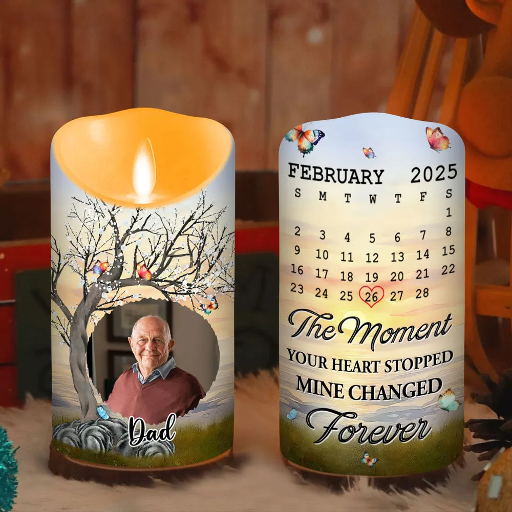Mine Changed Forever - Personalized Custom LED Candle