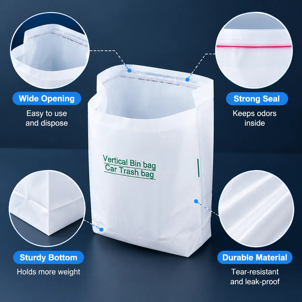 Self-Adhesive Disposable Car Trash Bags – 20/40 Pack