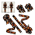 Holiday Halloween Cabinet Door Fringe Lime Red Large Bow Wreath 79 x 2.4 Inches Polyester Fiber AAA Batteries  Festive Home Decoration